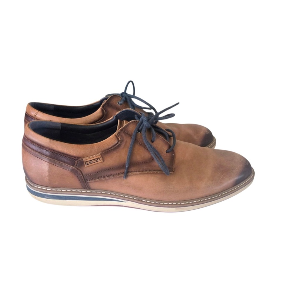 Pikolinos Oxford Sneakers Shoes Avila M1T-4050 Brown Leather Men's US 12 (46)